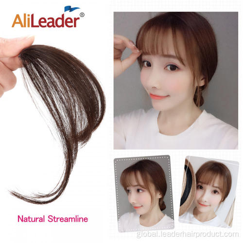 Synthetic Fringes Handmade Real Hair Air Bangs 100% Human Hair Manufactory